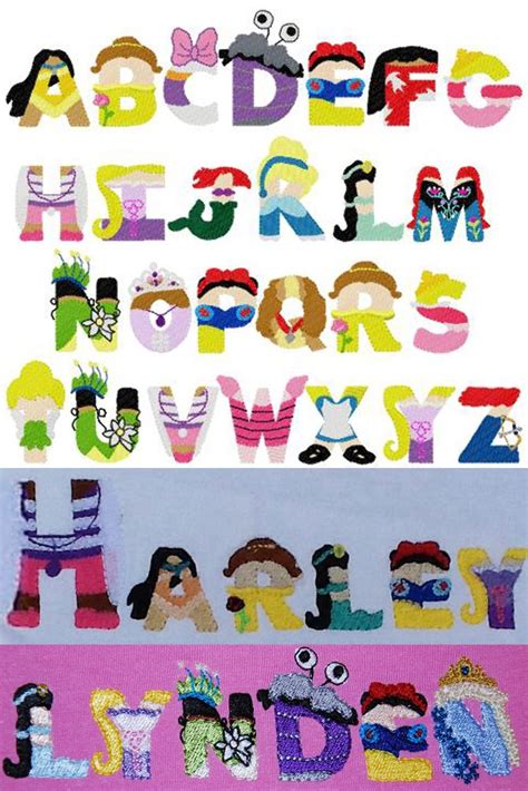 Home Disney Embroidery Disney Letters Disney Alphabet