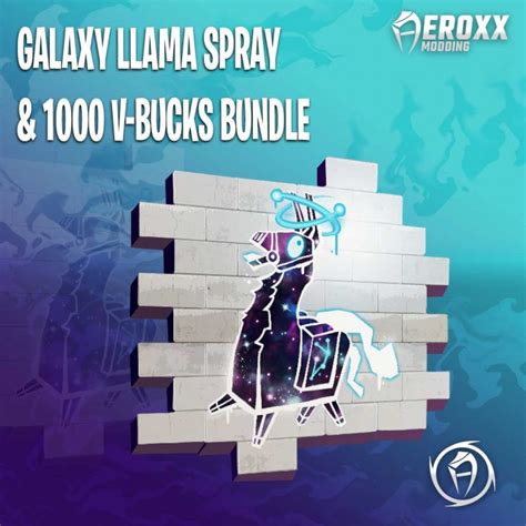 T's not very well advertised. Fortnite Galaxy Llama Spray & 1000 V-Bucks Bundle - aeroxx ...
