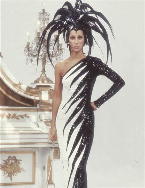 Cher Circa S In Bob Mackie Nicknamed Electric Feathers For The