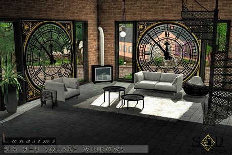 3t4 Lunasims Big Ben Windows Sims 4 Designs Sims 4 Sims 4 Windows