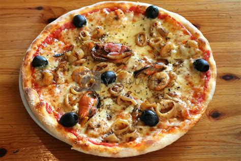Seafood Pizza Royalty Free Stock Image Stock Photos Royalty Free
