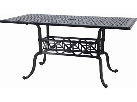 Gensun Grand Terrace Cast Aluminum 63w X 42d Rectangular Bar Table