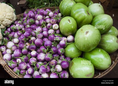 Vegetables At The Market In Nyaung U Bagan Pagan Burma Myanmar