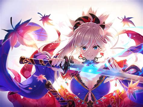 Miyamoto Musashi Fate Grand Order Fate Grand Order Fate Series Anime Hd Wallpaper