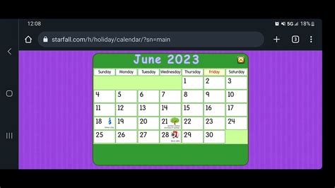 Starfall Calendar June 2023 Is Here Youtube