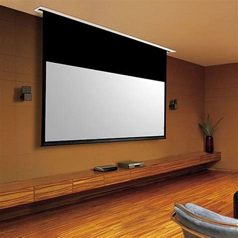 106 Motorized Hd Projector Screen 169 Home Theater Cinema Projection