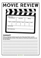 Movie Review Worksheet | Teach Starter