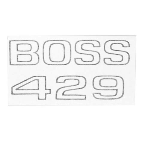 1969 70 Boss 429 Decal Autoware