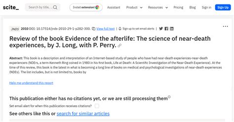 Review Of The Book Evidence Of The Afterlife The Science Of Near Death