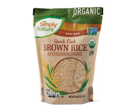 Organic White Or Brown Rice Simply Nature Aldi Us