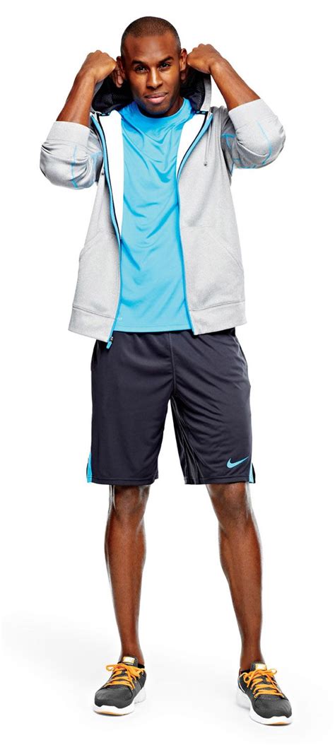 Nike Shorts Fleece Jacket And Running Shoes Activewear