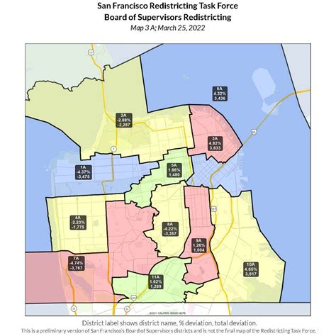 Redistricting Draft Maps 3a And 3b Of Sfs Supervisor Districts