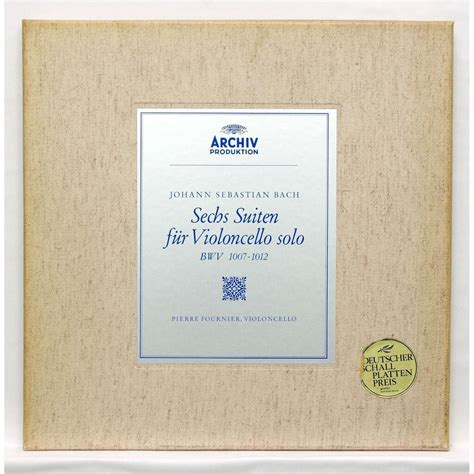 js bach the 6 suites for cello solo bwv 1007 1012 by pierre fournier lp box set with