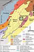 Simplified geological map of the Vienna Basin, situated at the East ...