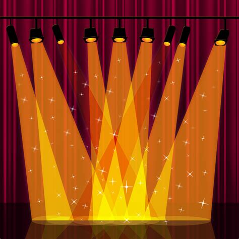 Free photo: Background Spotlight Indicates Stage Lights And Backdrop ...