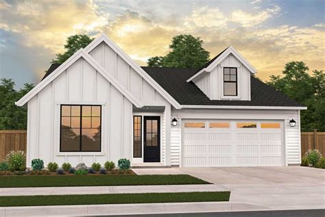 This Modern Farmhouse Plan Gives You Single Floor Living With 3 Beds