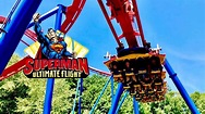 Superman Ultimate Flight Front Row POV 4K Six Flags Over Georgia - YouTube