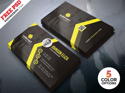 Business cards can also be excellent marketing tools to build relationships with potential clients and partners. Modern Business Cards Design Templates PSD | PSDFreebies.com