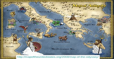 Maps Of Odysseus Journey