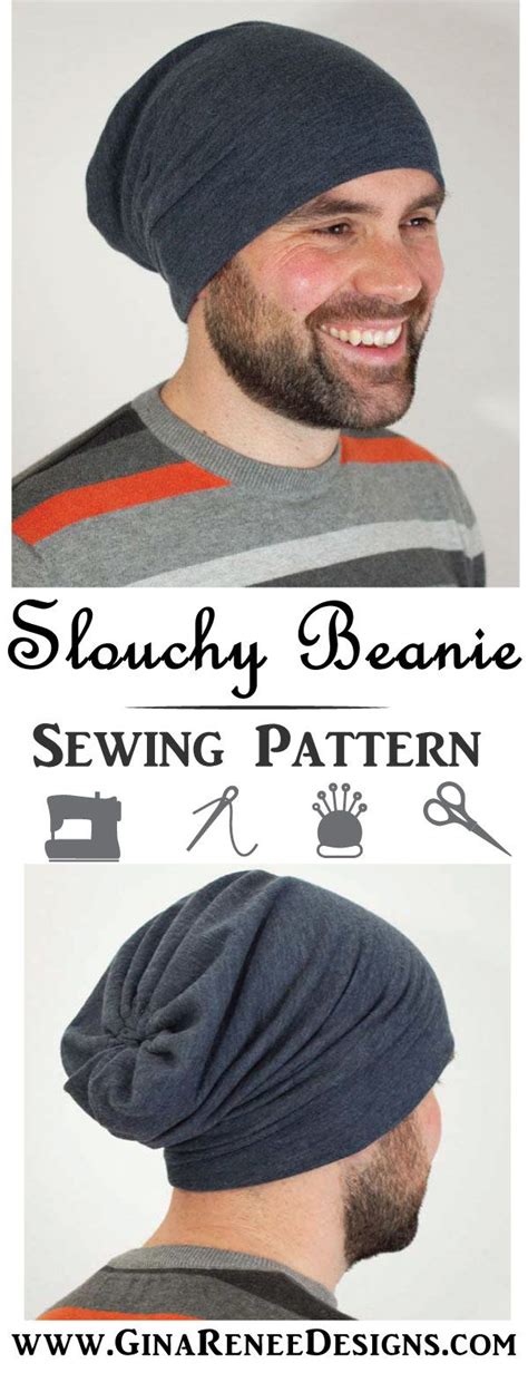 Lovely Mens Slouchy Beanie Sewing Pattern Is Great For Men And Women