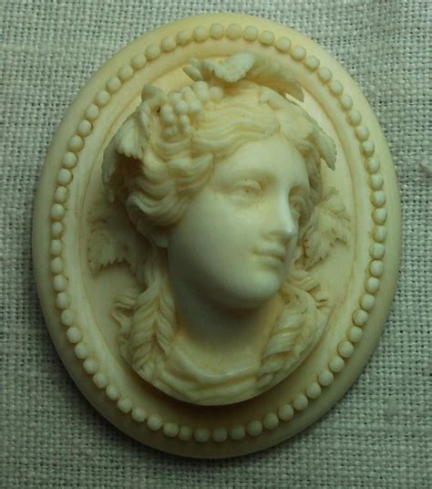 Fantastic Ivory Cameo Brooch Of A Bacchante Antique Cameos In 2022