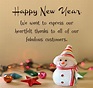 Business New Year Wishes for Customers, Clients & Partner