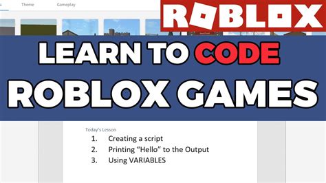 These scripts give the game sets of instructions on how to give players health points, create a rain of fireballs, or anything else imaginable. Learn to Code - Roblox Scripting Tutorial (Pt 1 - Basics ...