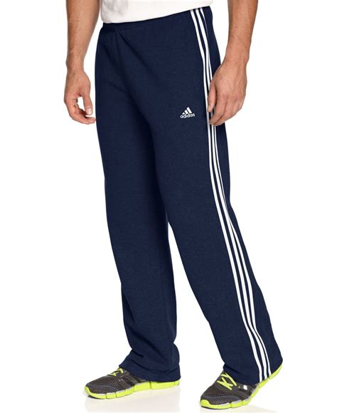 Adidas 3 Stripe Track Pants In Dark Navywhite Blue For Men Lyst