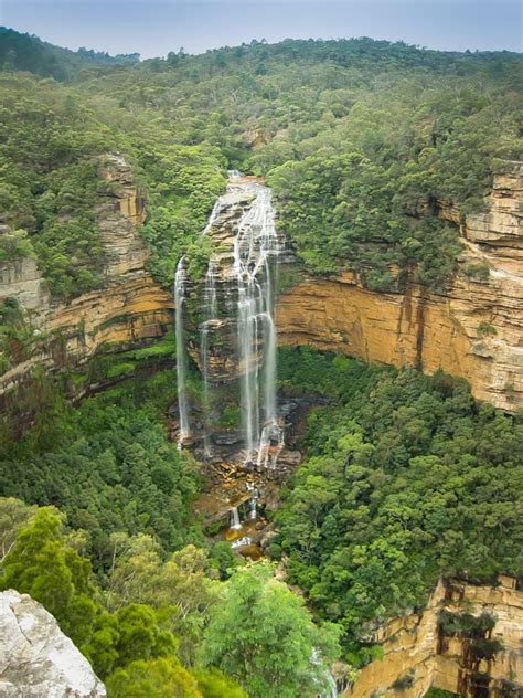Wentworth Falls Blue Mountains New South Wales Australia Blue