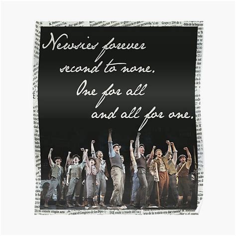 Newsies Forever Second To None Poster For Sale By Madisynbozarth