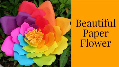 Beautiful Paper Flower Ideas Youtube