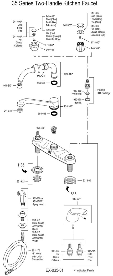 Out of warranty parts purchases. PlumbingWarehouse.com - Price Pfister Kitchen Faucet Parts ...