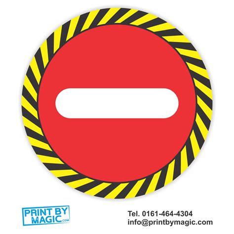 Stop Floor Sign Or Wall Sticker R10 Anti Slip