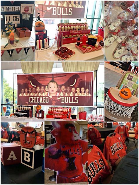 Chicago Bulls Theme For My Sons 1st Birthday Party 1st Birthday