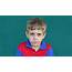57 Caucasian Children Portrait Sad Young Boy Face Expression Stock 