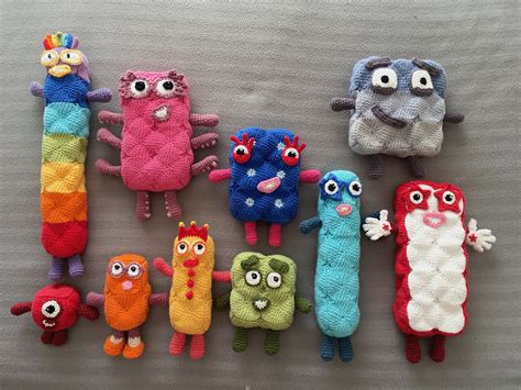 Numberblocks 1 10 Crochet Pattern For Soft Toys Uk Right Etsy