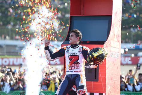 Marc Marquez Champion Du Monde De Motogp Au Gp Du Japon