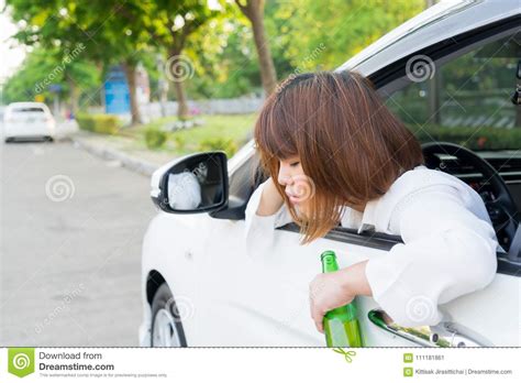 drunk asian woman feels dizzy after too much drinking alcohol an stock image image of driving