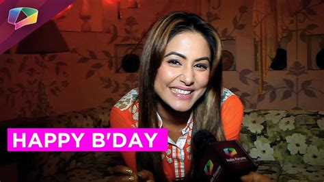 Hina Khan Aka Akshara Celebrates Her Birthday Youtube