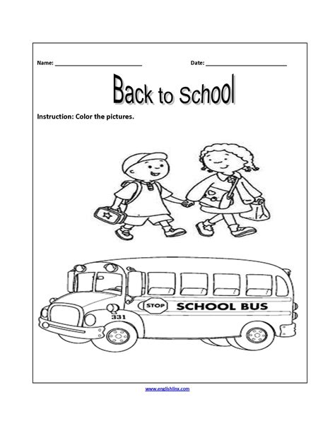 First Day Of School Worksheets 4th Grade — Db