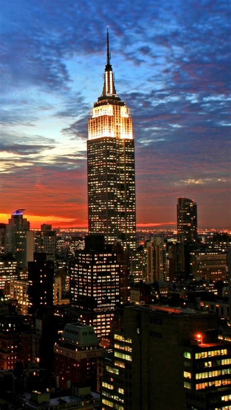 Free Download Download Wallpaper 640x1136 New York Empire State