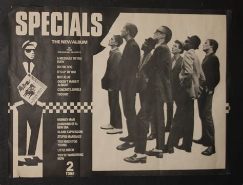 Specials 2 Tone Debut Album Record Shop Poster 1979 Punk Rock Posters