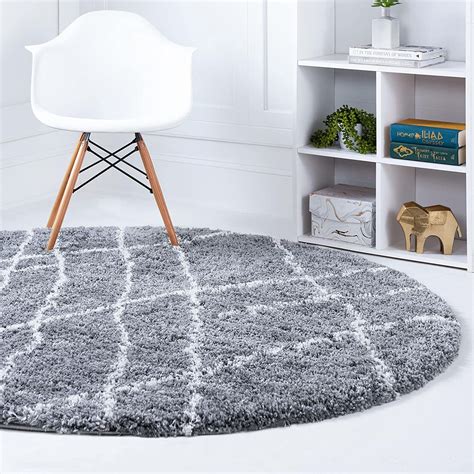 Soft Touch Shag Collection Round Rug 6 Ft Round