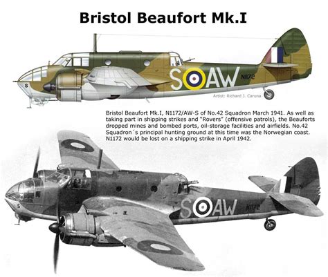 Asisbiz Bristol Beaufort I Raf 42sqn Aws N1172 Mar 1941 0a
