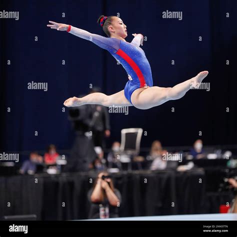 June 27 2021 Kara Eaker Performs Her Floor Routine During Day 2 Of The 2021 Us Womens