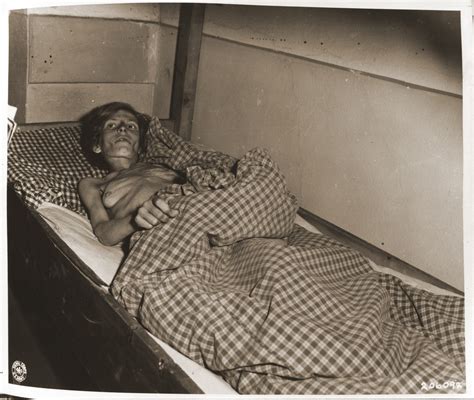 An Emaciated Female Jewish Survivor Of A Death March From The Gruenberg