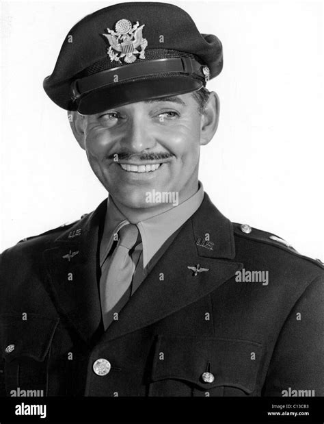 Captain Clark Gable Aerial Gunner With The Us Army Air Force 1945