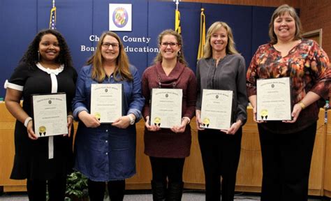 Board Of Education Honors Charles County Public School Employees For