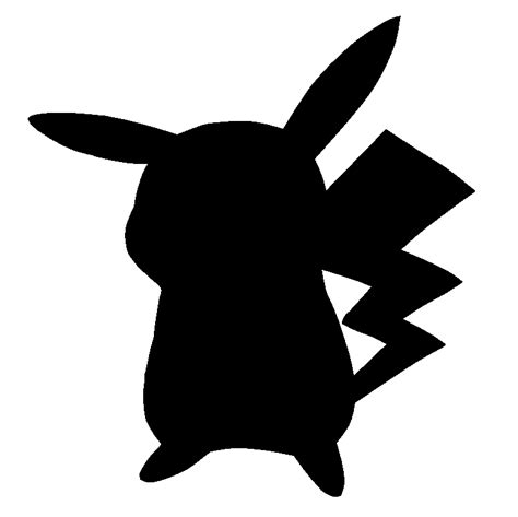 Pikachu Pokémon Go Silhouette Drawing Pikachu Png Download 777776