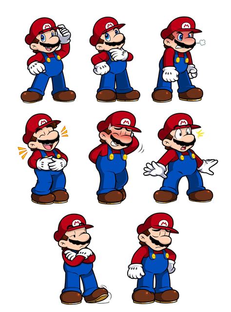 Ask Mario Expression Sheet By Nintendrawer On Deviantart Mario Comics